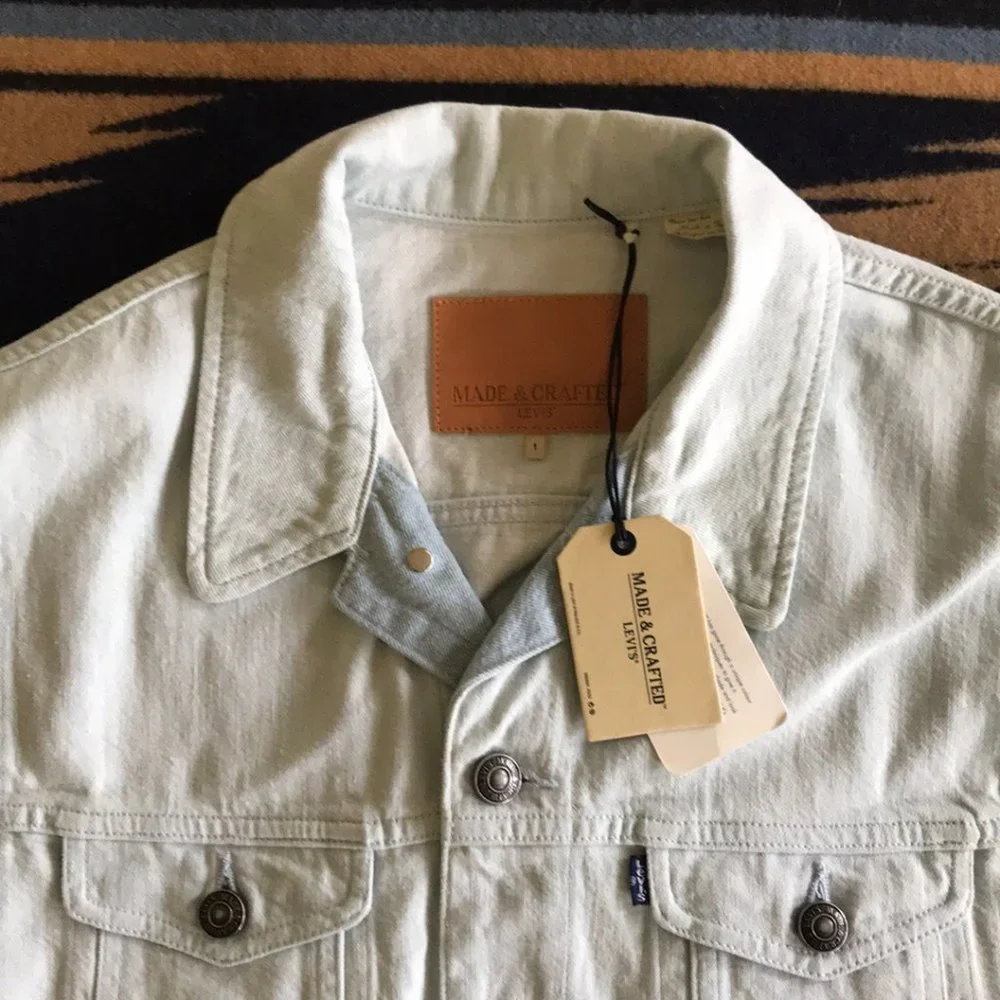 Levi's Made & Crafted $195 Levi Strauss & Co. Denim Trucker Sleeveless Vest